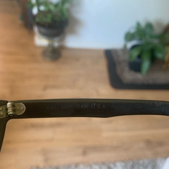 VINTAGE B&L RAY-BAN L2870 YNAO UV CRYSTAL BLACK EBONY BALORAMA WRAP SUNGLASSES - Picture 6 of 9